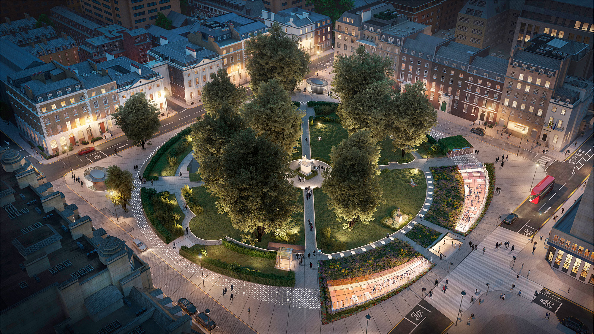 Uniquely located within a renowned London Square addressing Oxford Street, Harley Street and Regent Street this four storey subterranean development will be a world first